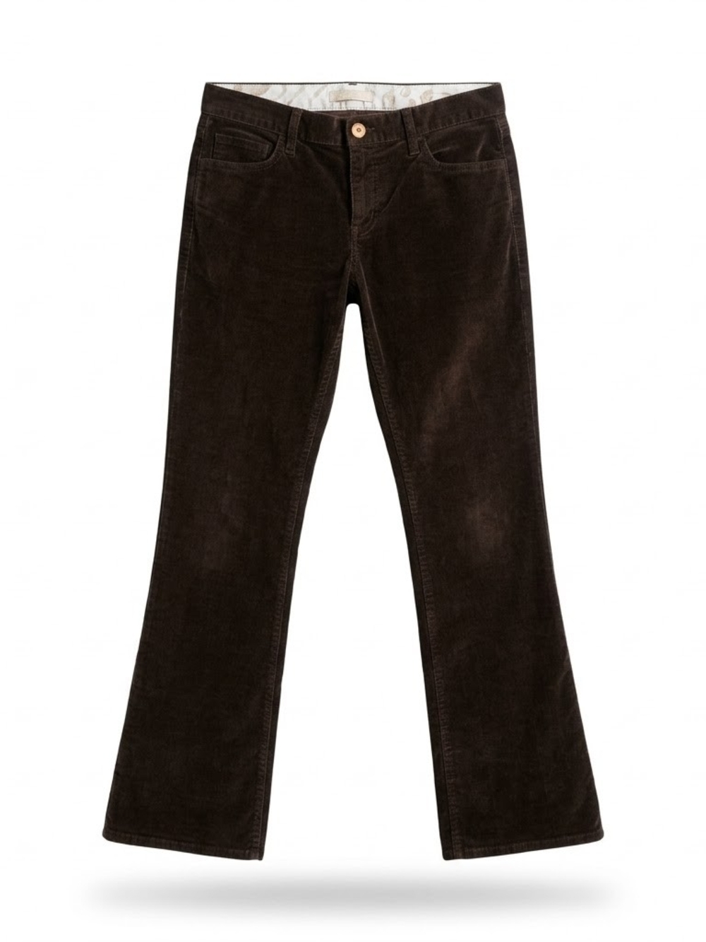 BANANA Republic Women’s 29 Dark Brown Corduroy Flare Jeans Vtg-Inspired Classic